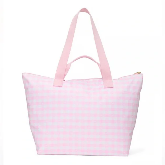 NWT💗SET💗Victoria’s Secret PINK x LOVESHACKFANCY Large TOTE& Mini Duffle Keychain - Picture 8 of 12